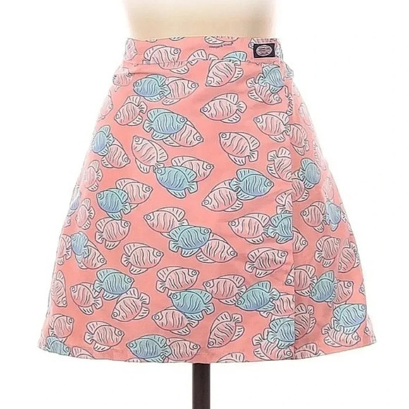 Vineyard Vines by Shep & Ian Pink Tropical Fish Print Golf Tennis Skirt Size XS - Picture 1 of 5